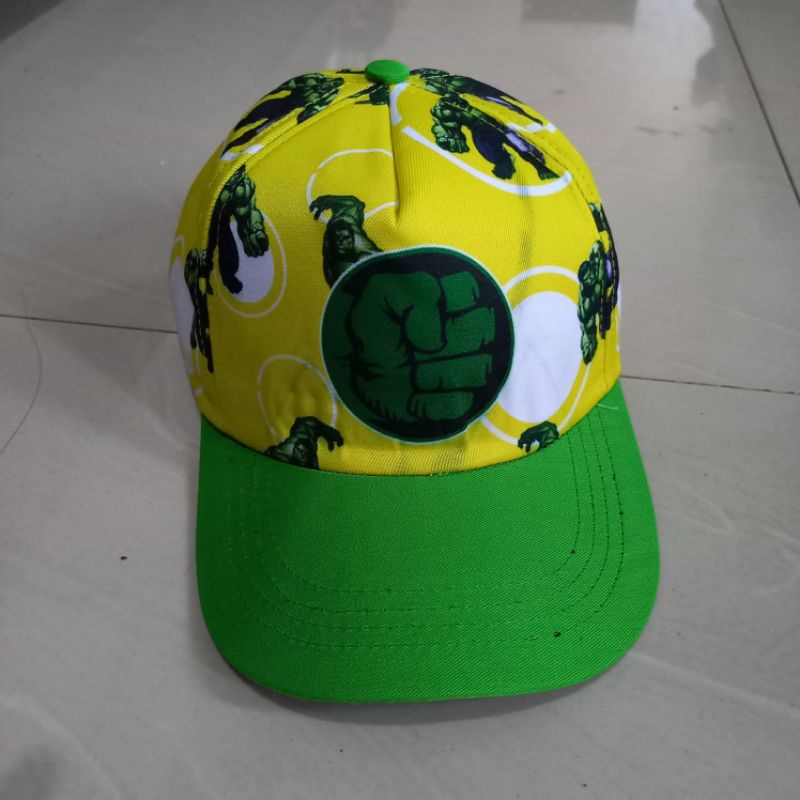 Topi Anak Laki Laki Superhero Spiderman Marvel Captain Amerika Hulk / Topi Anak laki laki 3-12 tahun-2