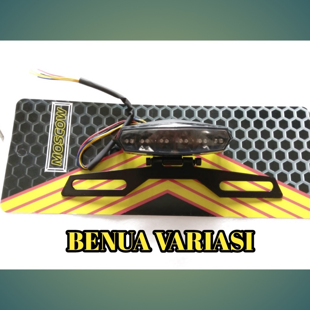 (PROMO TERBARU) LAMPU 2 IN 1 STOP MERAH PLUS SEIN KUNING FREE PLUS BREKET PNP KLX RXK TRAIL NINJA VI