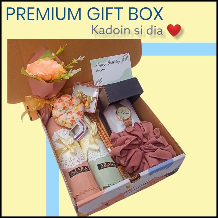 

Hampers Hijab Gift Box Premium Hadiah Ulang Tahun Pacar Kado Istri Ibu