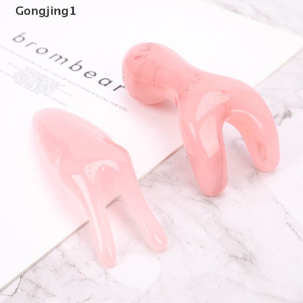 Gongjing1 Alat Pijat GuaSha Bahan Resin Alami Untuk Wajah / Hidung