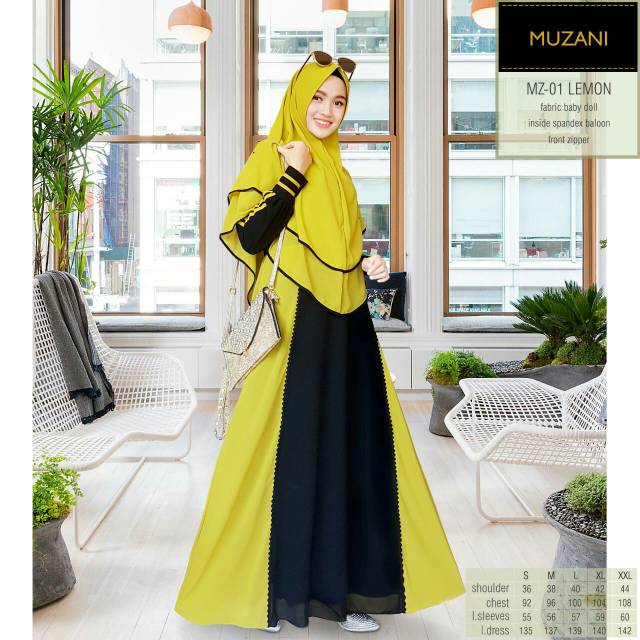 GAMIS MZ01 1 SET KHIMAR II MUZANI ENDOMODA