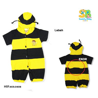 Jumper Bayi Lucu Karakter Kostum Bayi Terlaris New 4-8 Bulan