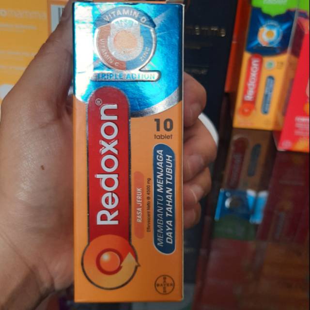 Jual Redoxon Triple Action Rasa Jeruk 10 Tablet Indonesia Shopee Indonesia