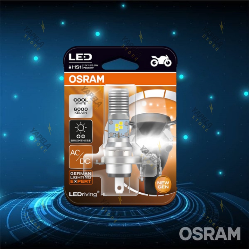 Lampu Depan LED H4 Motor Tiger New, CB 150R, Jupiter MX 150 FI 2015 Kaki 3 HS1/H4 OSRAM Original