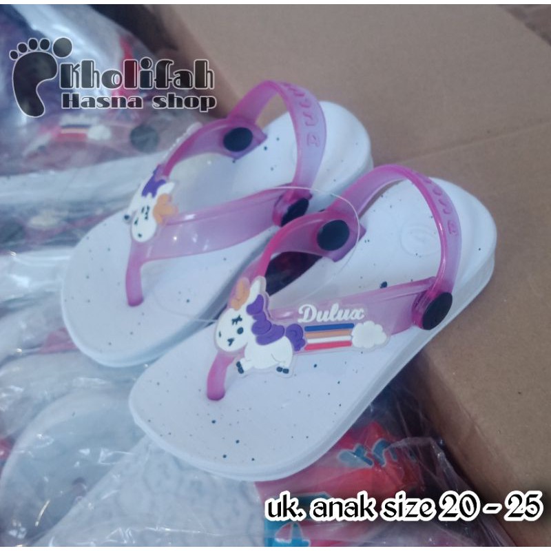 sandal anak jepit tali blakang unicon 20-25 330e