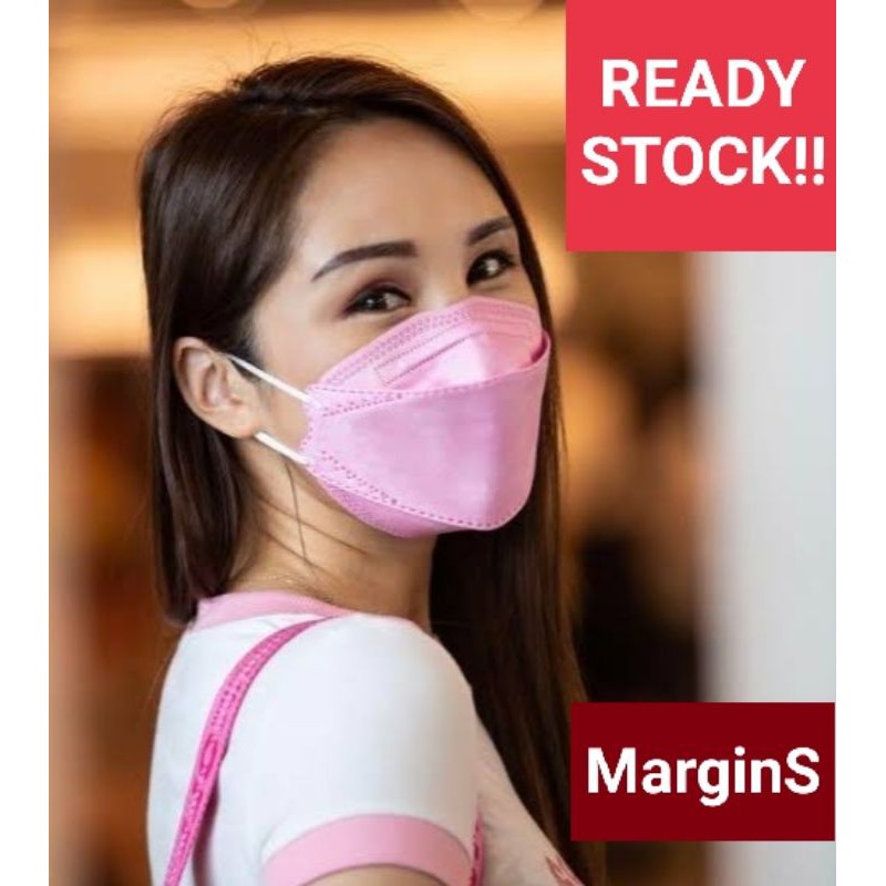 Masker Korea KF94 Pink Dan Hitam 10 Pcs