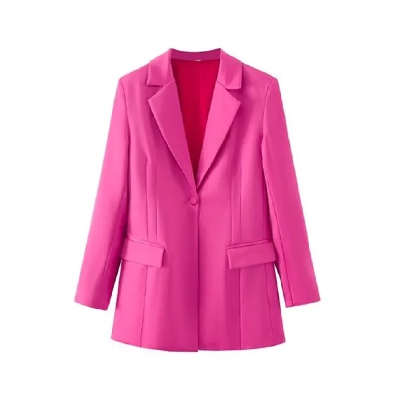 Pink fuschia blazer
