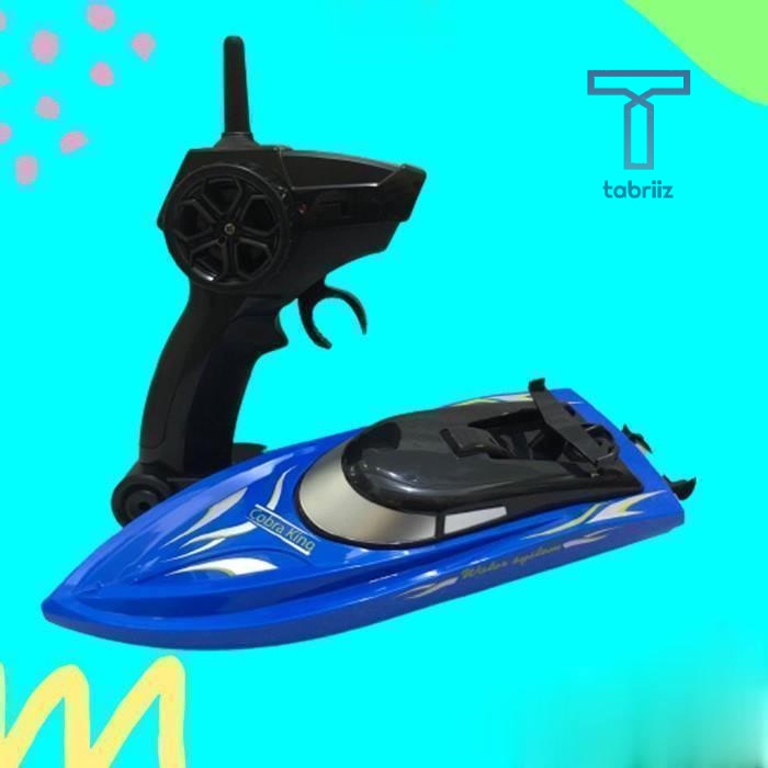 (️COD) Mainan RC Kapal Perahu Remote Control Boat Racing Remot Kontrol 2Ghz
