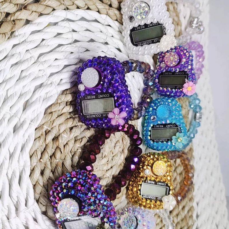 Tasbih digital swarovski dengan gelang cristal Cantik
