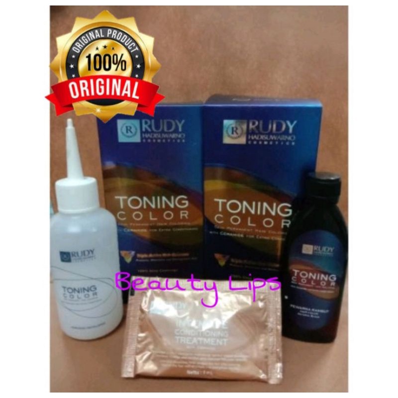 RUDY HADISUWARNO Toning Color Natural Black / Toning Rudi Hitam / Toning Brownies Black