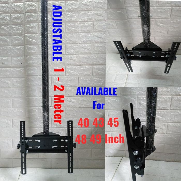 BRACKET GANTUNG PLAFON TV 49 48 45 44 INCH PANJANG 2 METER