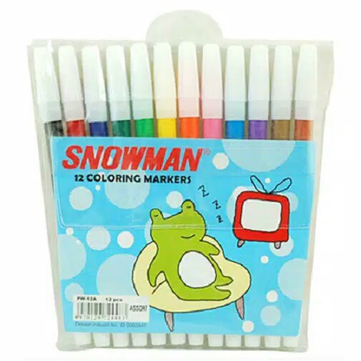

[GRAND MEDIA] SPIDOL WARNA SNOWMAN 12 WARNA PW-12