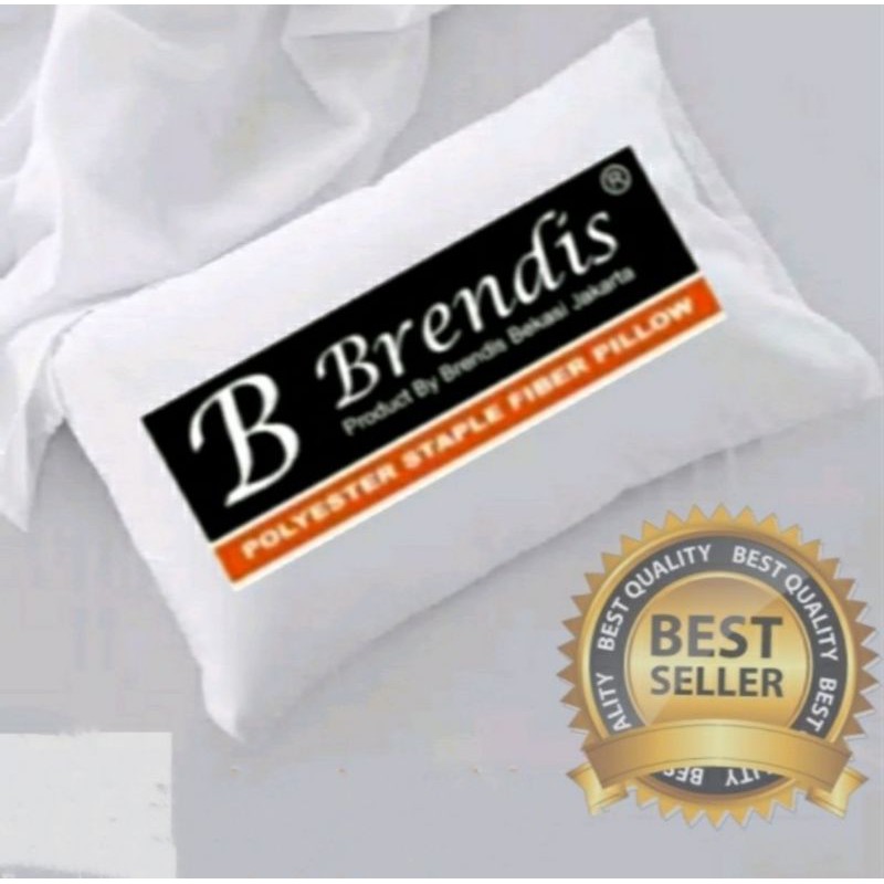 Brendis Paket 2 Bantal 1 Guling hotel berbintang 100% silikon super mewah