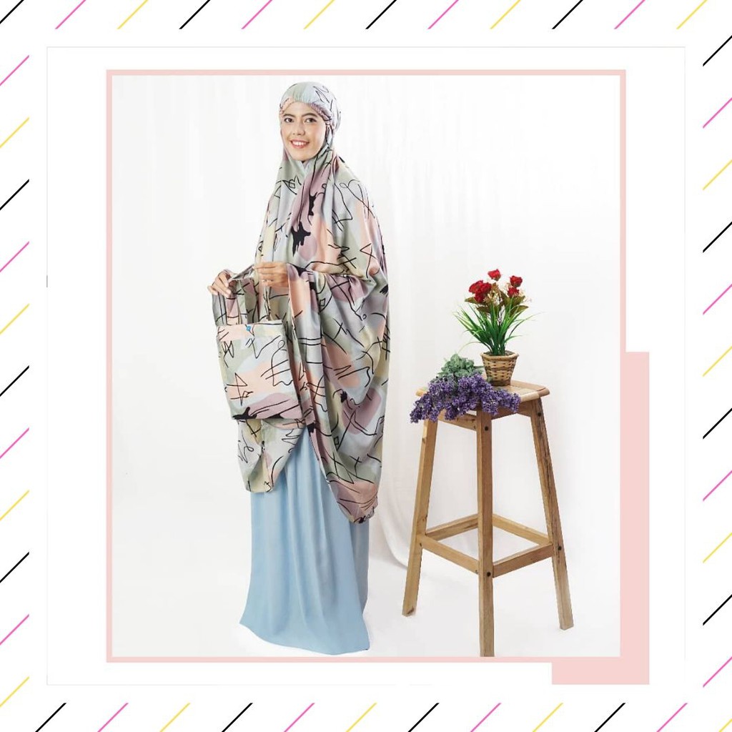 [ PROMO BERKAH !!! ] Mukena tazkia cantik memphis blue