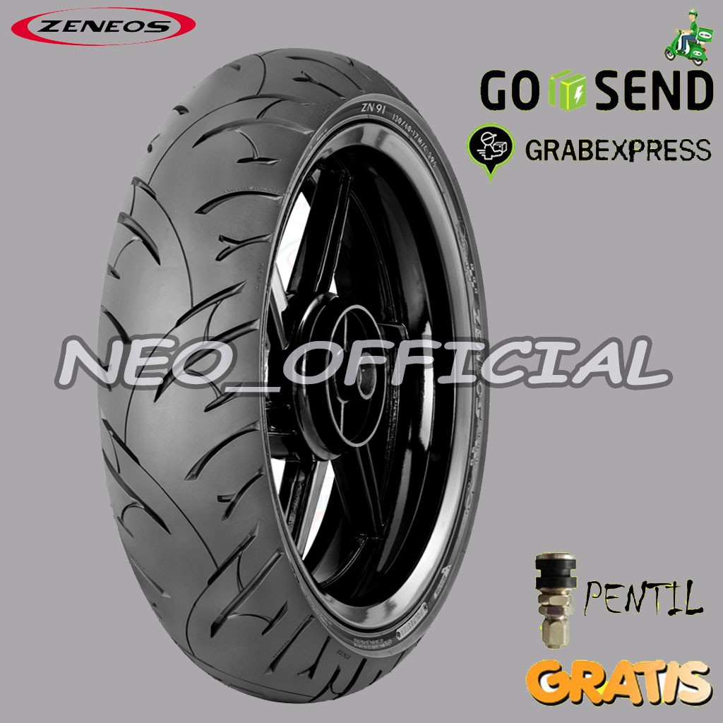 BAN MOTOR ZENEOS ZN91 90/80 RING 18 TUBELESS