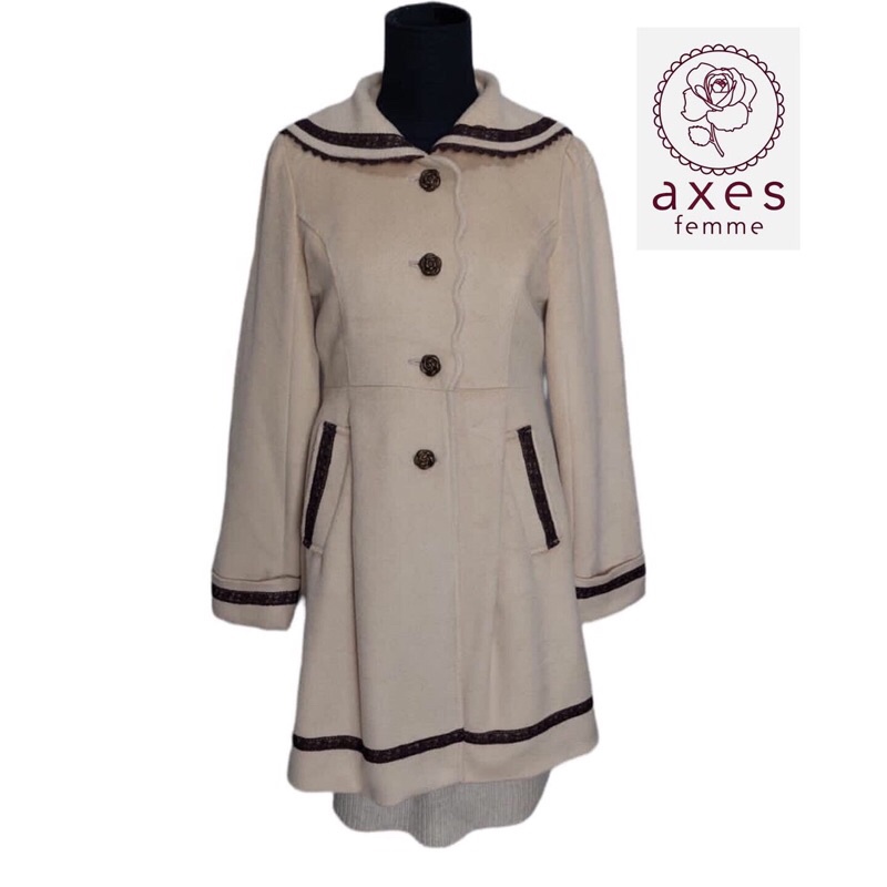 Preloved Wool Coat AXES FEMME 020911