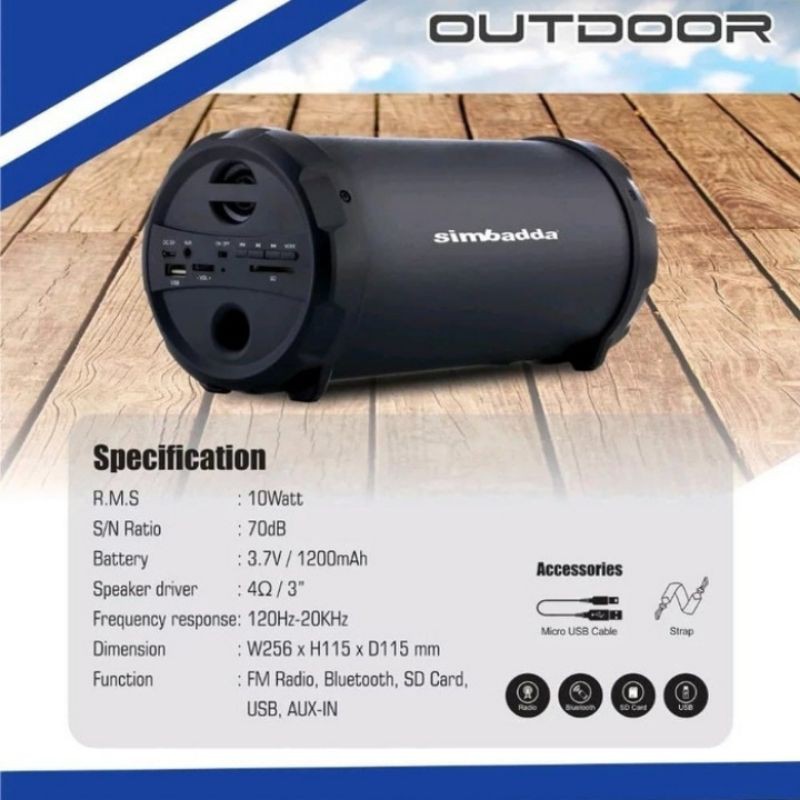Speaker Simbadda CST 800N Speaker Bluetooth portable