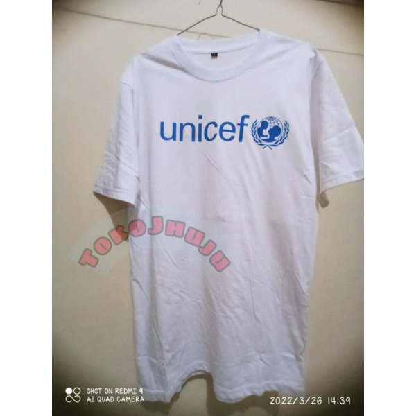 Baju Kaos astro Bright UNICEF print depan Win metawin Bright vachirawit style