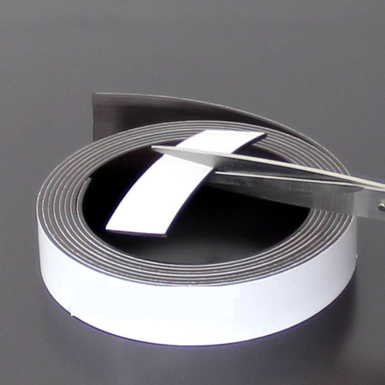 Magnet Tape Lebar 10mm per 1m Double Tape 3M Magnetic Strip Tebal 2mm