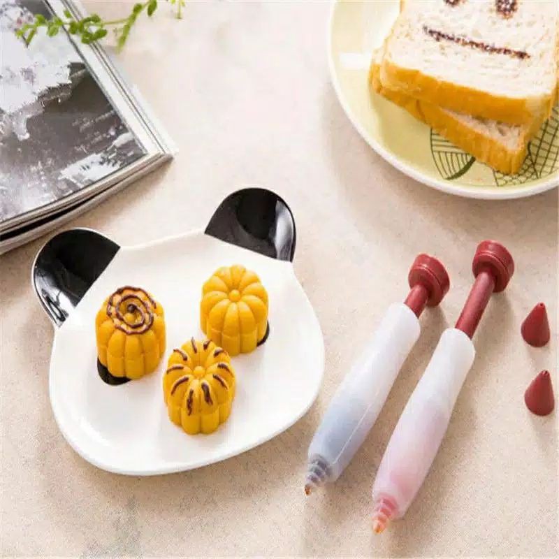 pena chocolate ( 1 pen + 4 macam ujung spuit)