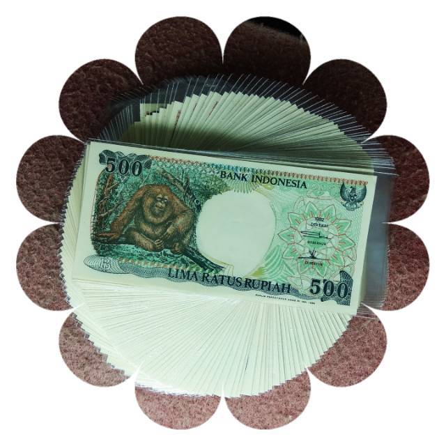 Uang kuno 500 rp orang utan thn 1992
