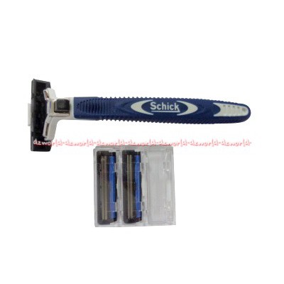 Schick Exacta 2 System Sensitive Pisau Cukur Shik Shick Biru Blue