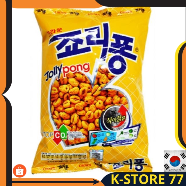 

MAKANAN KOREA/MAKANAN KOREA HALAL/ MAKANAN KOREA RINGAN/ SNACK KOREA CROWN JOLLYPONG CEREAL BERGIZI