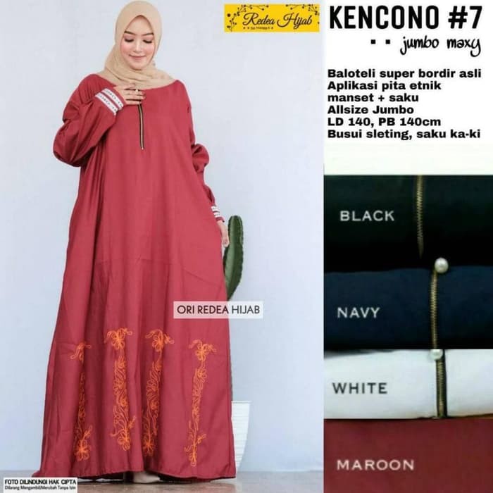 Baju Gamis wanita terbaru Baloteli super Kencono7 Jumbo Maxy