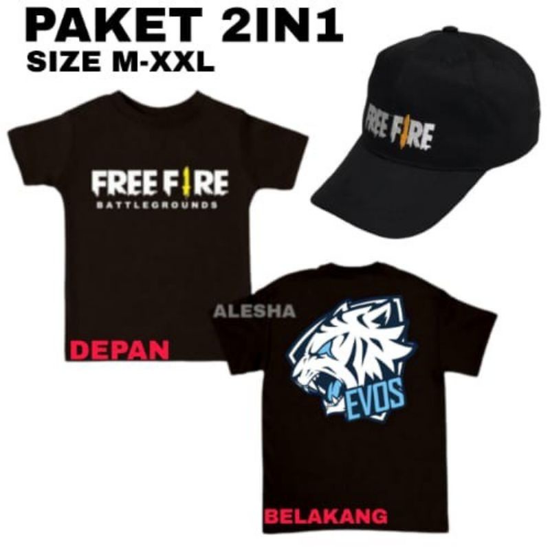Kaos Freefire Anak Evos Baju FF Evos Anak Baju anak Termurah