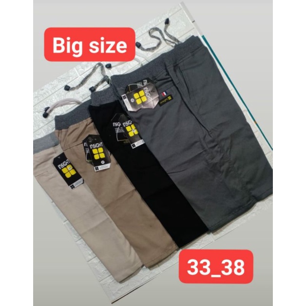 {PAKET USAHA} CELANA PENDEK PRIA CHINOS PINGGANG KARET TERMURAH BISA PILIH SIZE &amp; WARNA! size 27-38