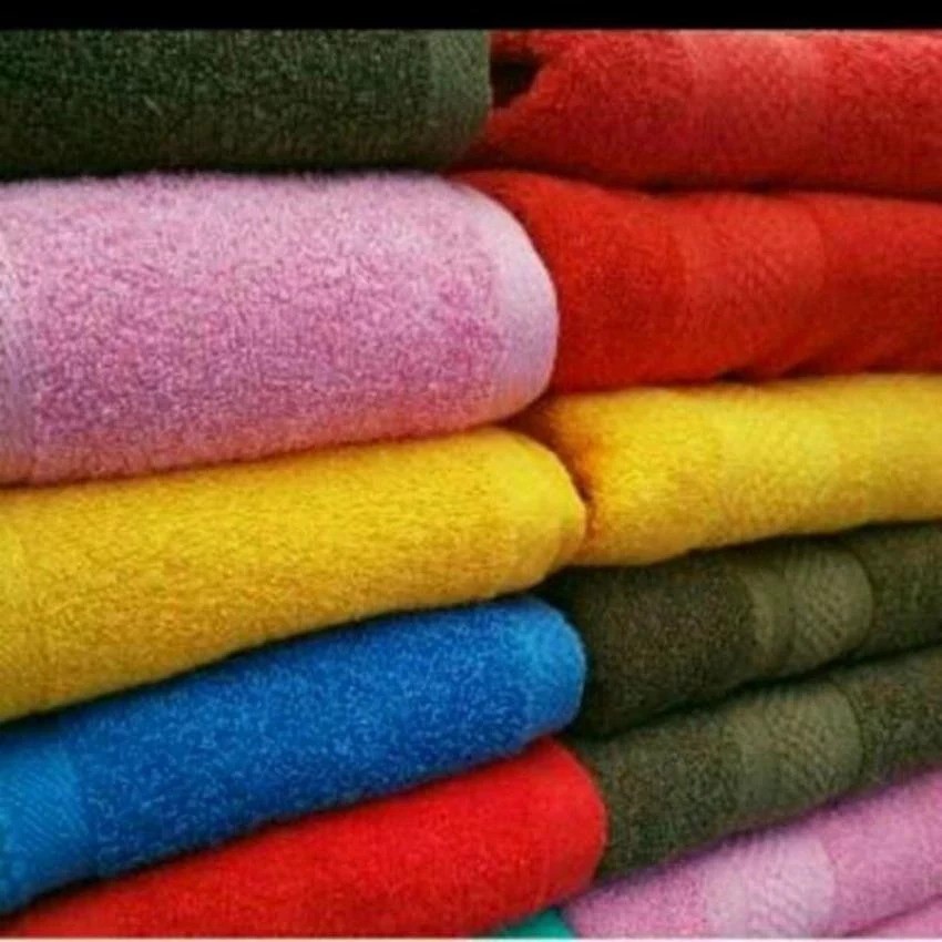 Handuk Mandi Mutia Warna Jumbo 70 x 135 cm Polos - Random Colour