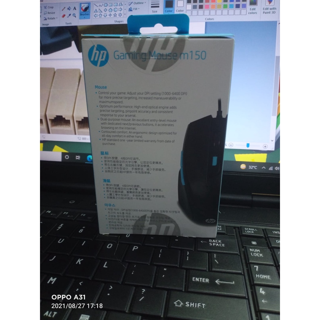 HP m150 Gaming Mouse Usb Kabel Mouse HP M 150 Original