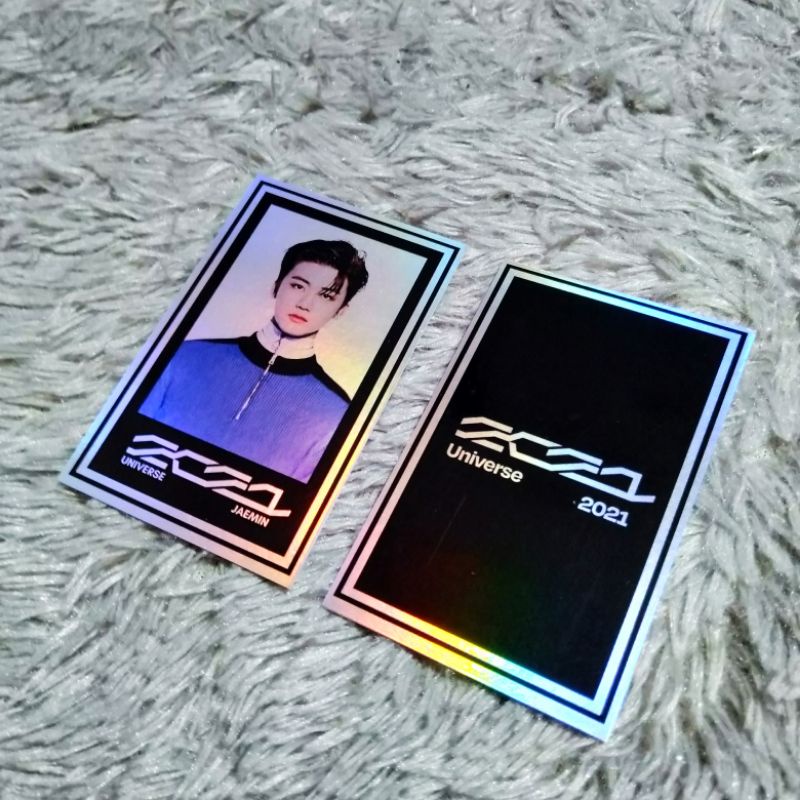 NCT 2021 Universe Card Hologram Fandmade jaemin jeno mark jaehyun renjun doyoung haechan jisung