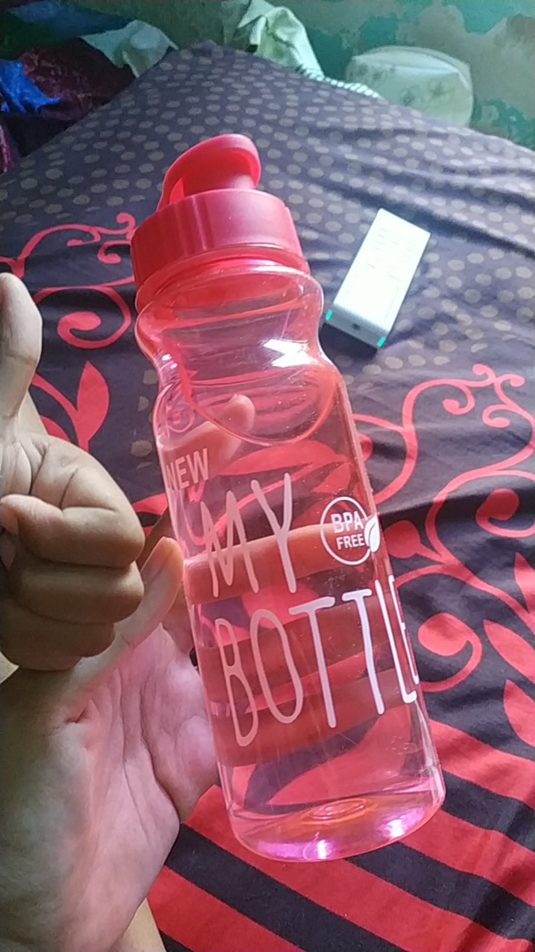 New Flip My Bottle - Botol Minum Clip Up Hitam