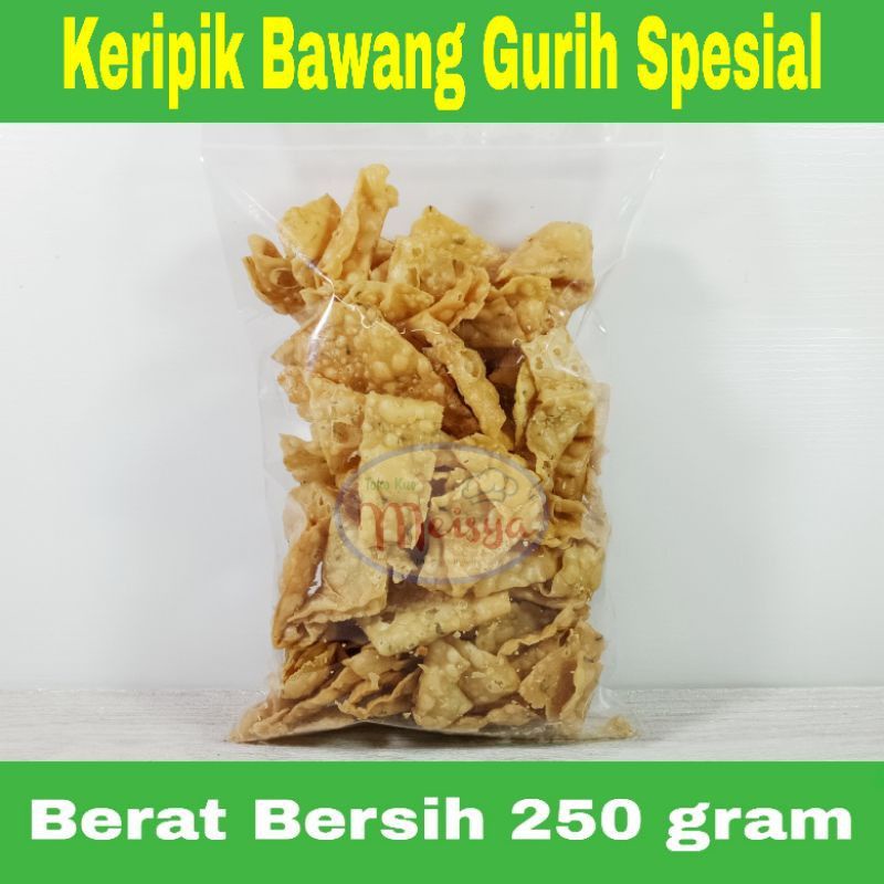 

keripik bawang / krupuk pangsit homemade 250gr