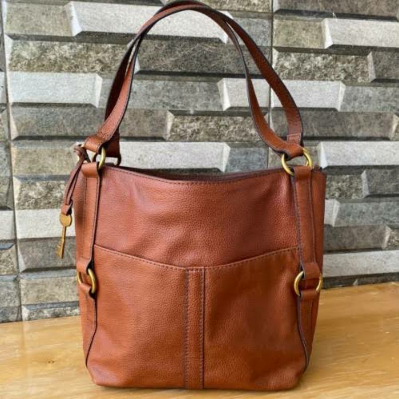 tas fossil sam shopper brown
