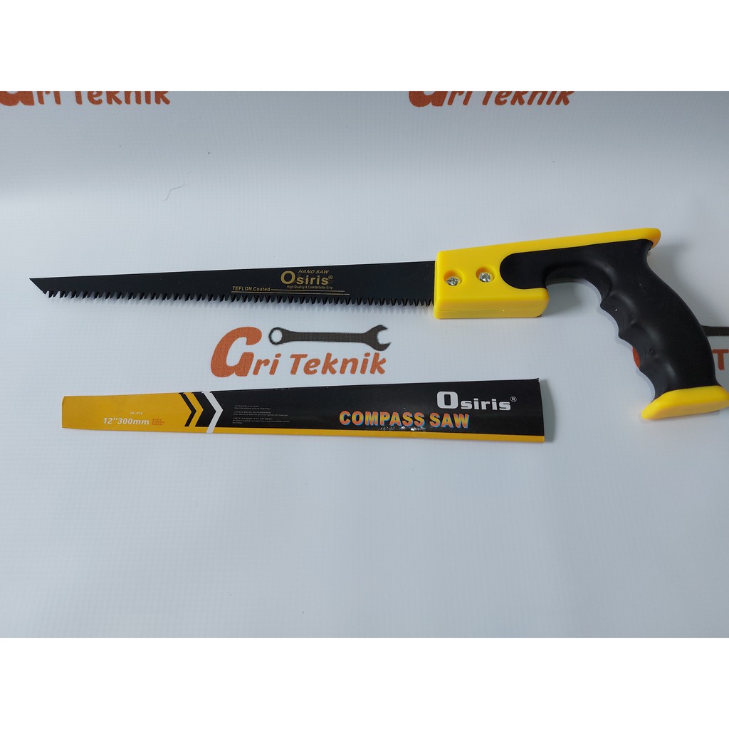 GERGAJI RUNCING OSIRIS 12" / GERGAJI LANCIP / GERGAJI GYPSUM / COMPASS SAW OSIRIS UKURAN 12" / GERGA