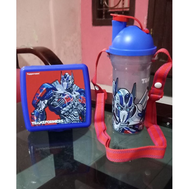 Tempat Bekal Makan dan Botol Minum Tupperware Transformer Lunch Set