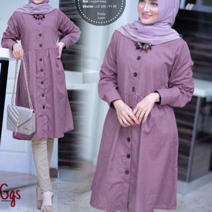 Mariya Tunik / Atasan Wanita Terbaru 2021 / Tunik Murah / Baju Muslim Original / Kekinian / Casual