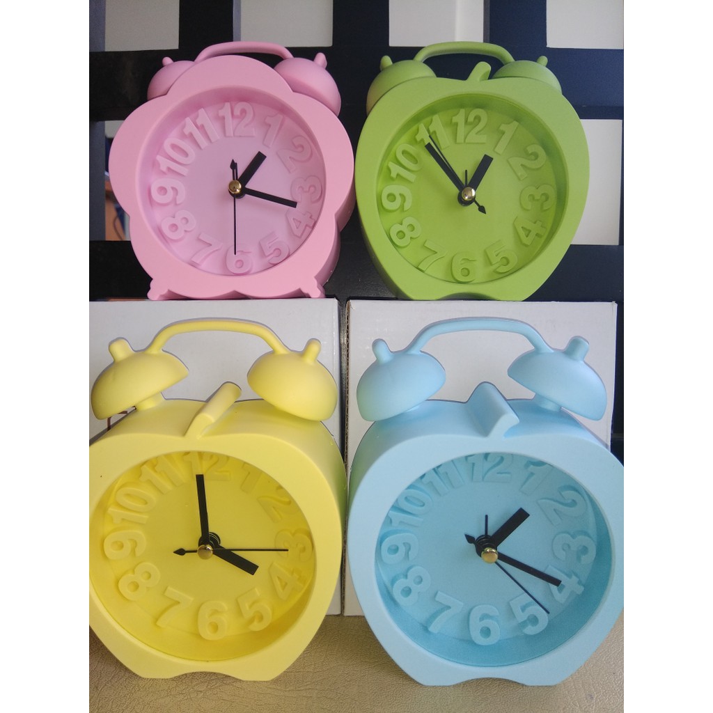PROMO TERLARIS P 17000681 Jam Weaker Jam Alarm Meja Berbentuk Apel QR 99032