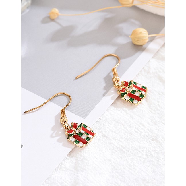 LRC Anting Set Fashion Color Christmas Earrings Set Of 6 D18701