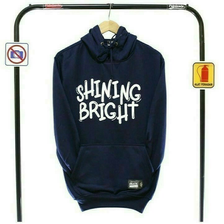 Sweater pria hoodie sweater shining bright