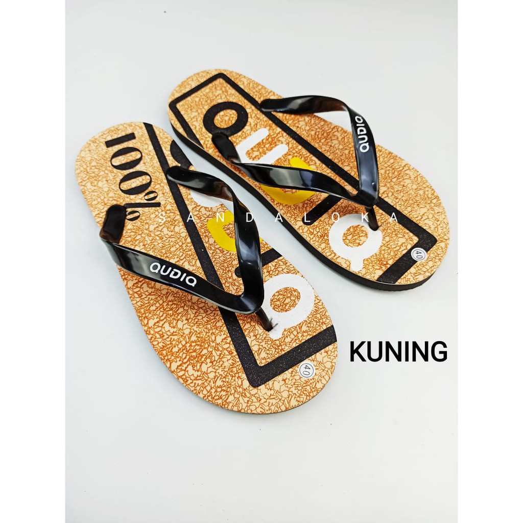 Sandal Jepit Pria Qudiq | Sandal Oudio | Sendal Distro Surfing Casual | Sandal Jepit