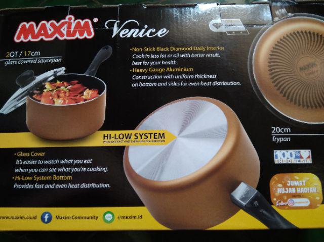 Maxim Venice Set Teflon Isi 5 Pcs Wajan Teflon Penggorengan