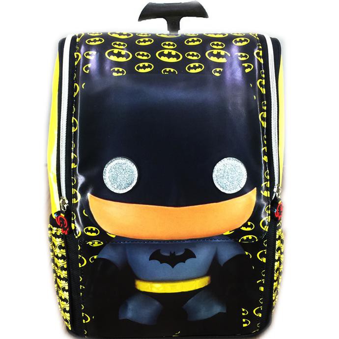 Nice Stuff Tas Troley Sekolah Anak Tk Batman Kids 3D Timbul Jepang