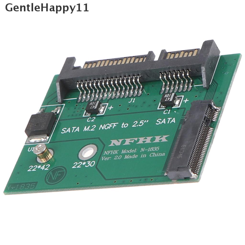 Gentlehappy M.2 NGFF ssd solid state hard disk Ke Kartu Adaptor sata3 Setengah Tinggi 2.5 inch