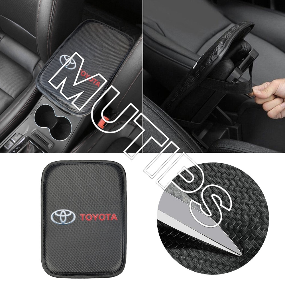 Bantalan Sandaran Tangan Mobil Bahan carbon fiber Untuk Toyota Honda Nissan Mistubishi Hyundai BMW