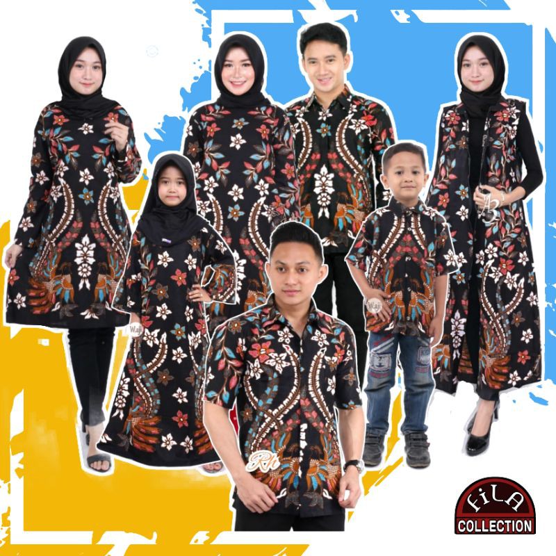 Couple Batik Keluarga Terbaru Motif Cendrawasih Warna / Baju kapel keluarga Lengkap Ayah ibu anak