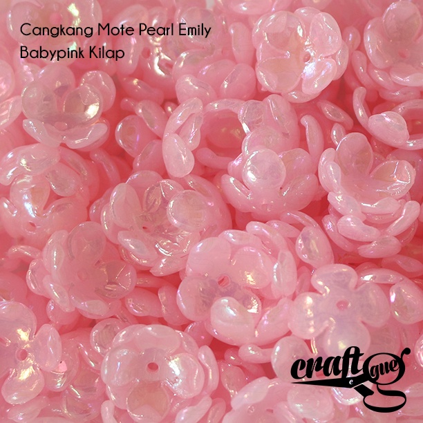 Cangkang Mote Pearl Kelopak Emily Kilap