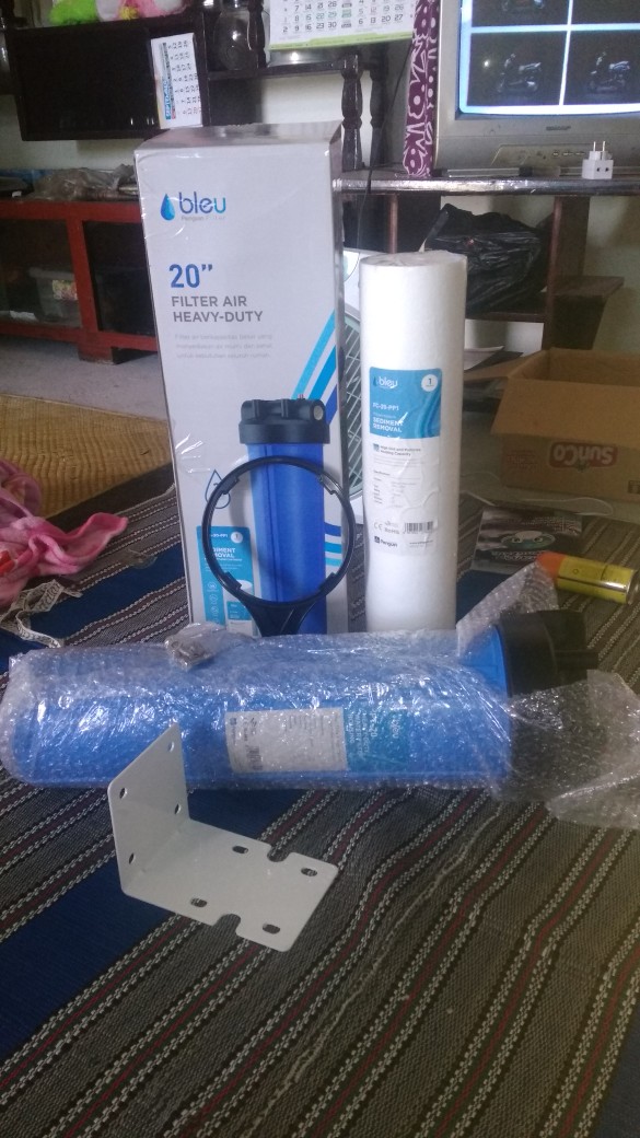 Filter Air Penguin Water Filter Pbf 20 Pp Sediment Komplit Set Penyaring Air Kotor Asli Penguin